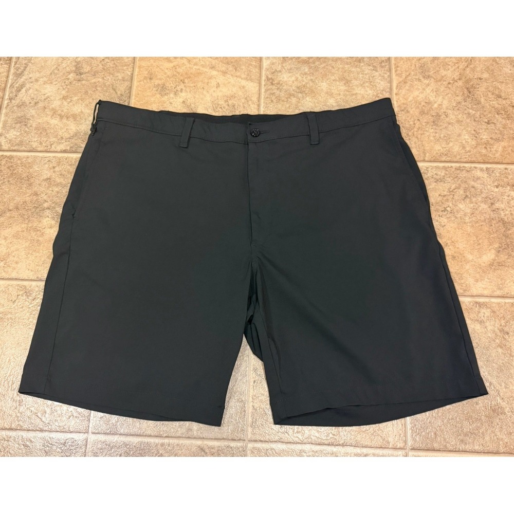 Jack Nicklaus Golf Shorts Mens Size 40 Black Flex Waist Zip Button Closure